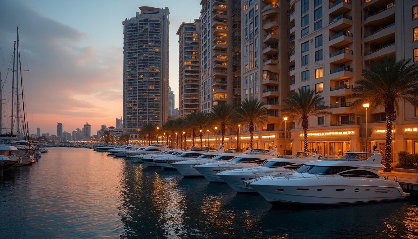 Facade lighting supplier in Dubai showcasing colorful exterior lighting on skyscraper